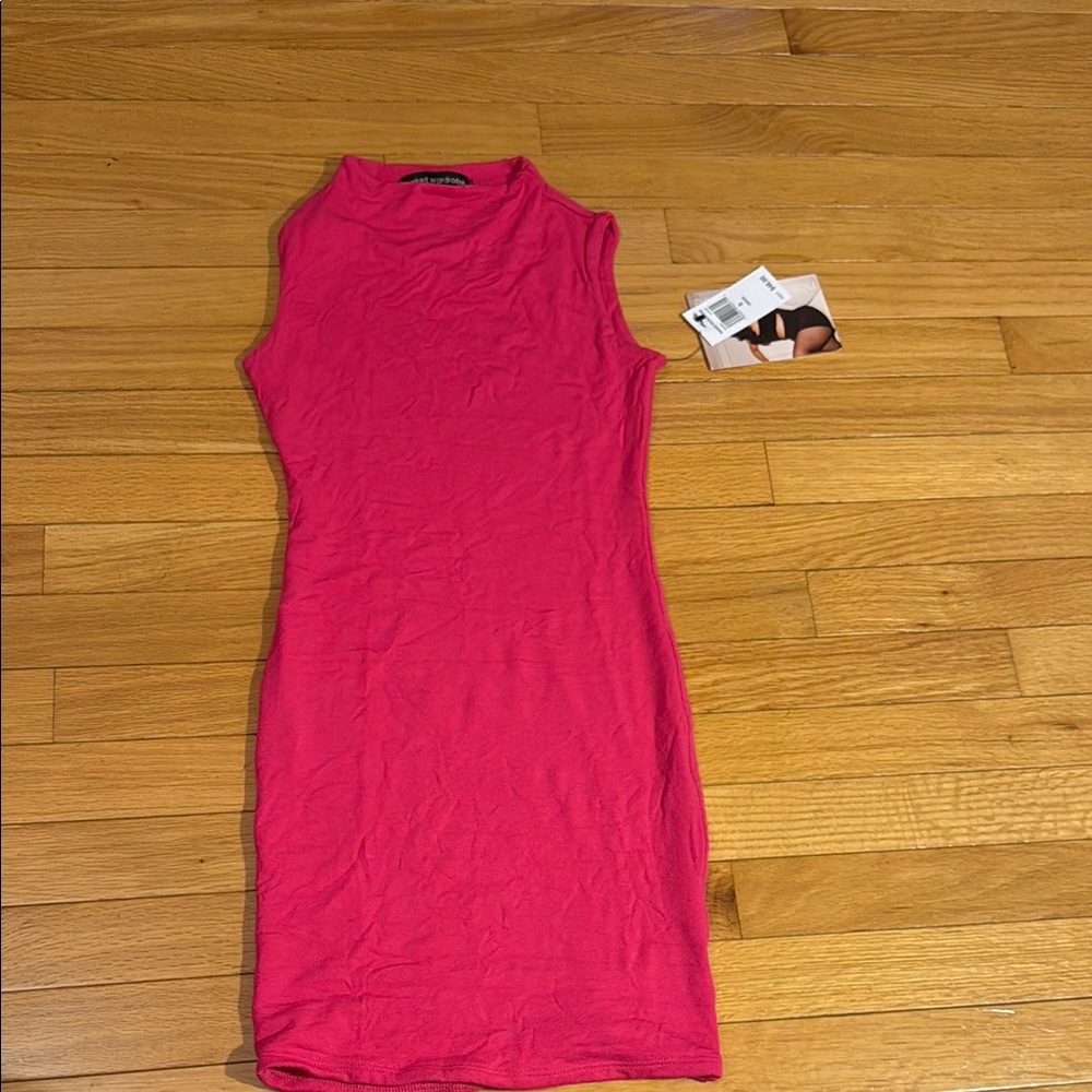 Naked wardrobe  Pink Sleeveless Dress